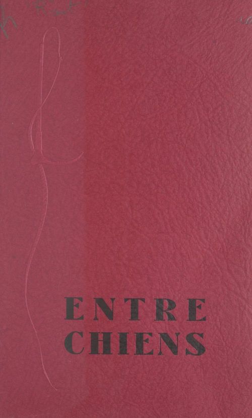 ebook cover of Entre chiens, by Ferdinand Riant
