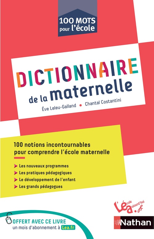 ebook cover of Dictionnaire de la maternelle, by Chantal Costantini, Eve Leleu-Galland