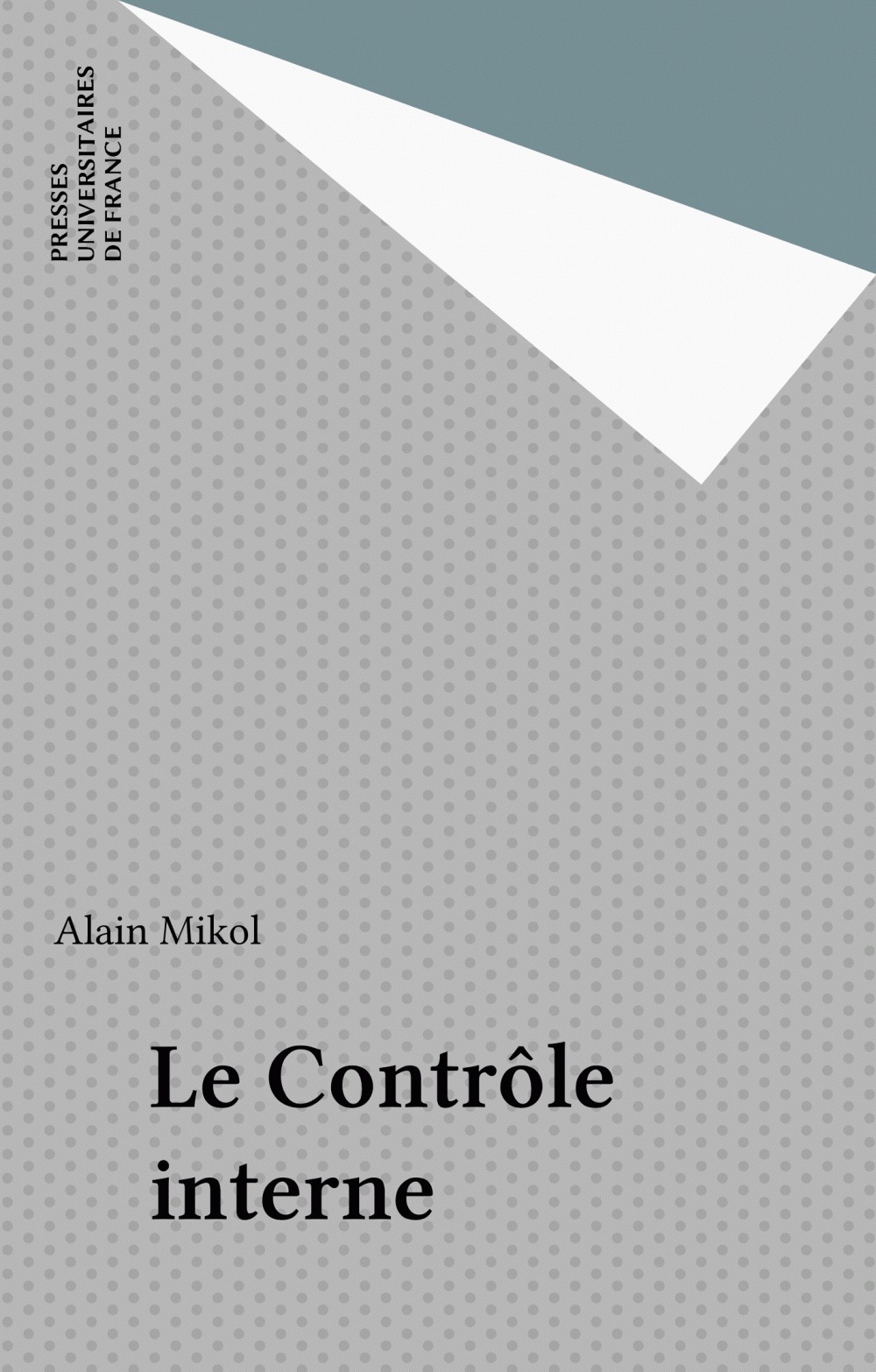 ebook cover of Le Contrôle interne, by Alain Mikol