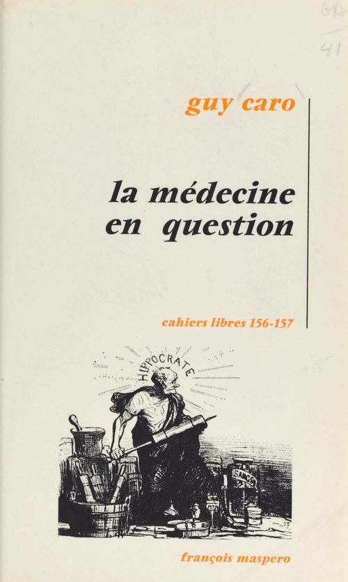 ebook cover of La médecine en question, by Guy Caro