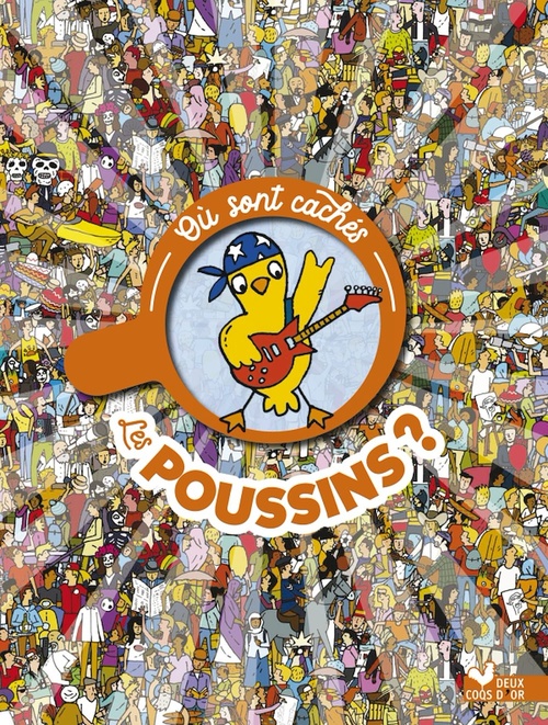 Couverture ebook de Où sont cachés les poussins ?, de Emmanuelle Caussé, Andy Rowland