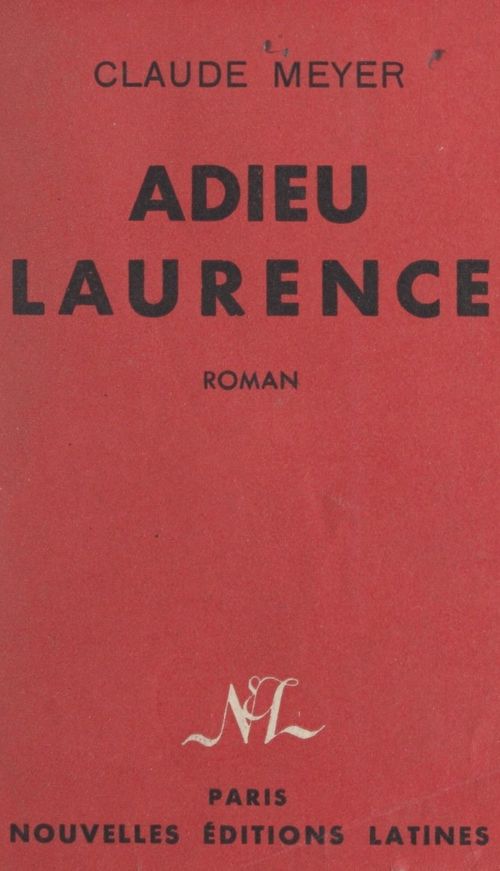 Couverture ebook de Adieu, Laurence, de Claude Meyer