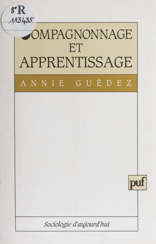 Couverture ebook de Compagnonnage et apprentissage, de Annie Guedez