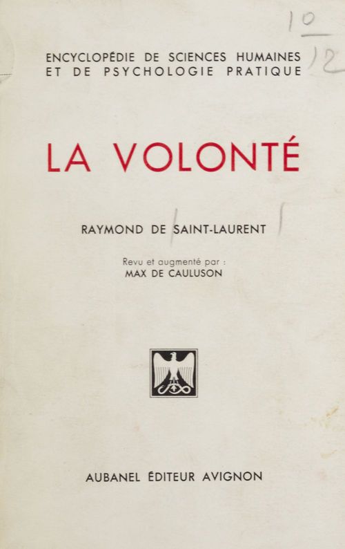 Couverture ebook de La volonté, de Raymond De Saint-Laurent