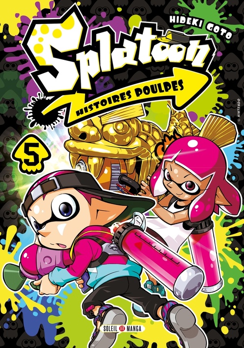 Couverture ebook de Splatoon Histoires Poulpes T05, de Hideki Gotô