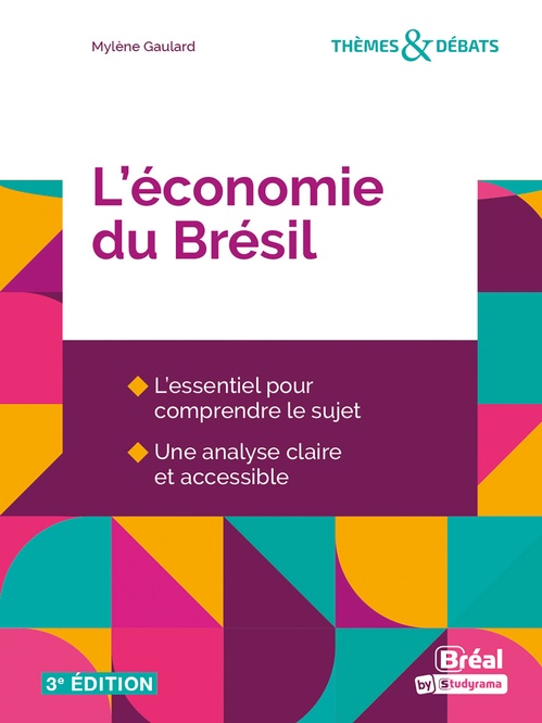 Couverture ebook de L'économie du Brésil, de Mylène Gaulard