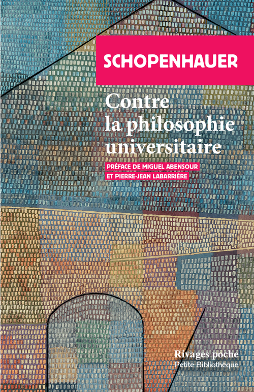 Couverture ebook de Contre la philosophie universitaire, de Arthur Schopenhauer