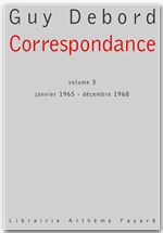 Couverture ebook de Correspondance, volume 3, de Guy Debord