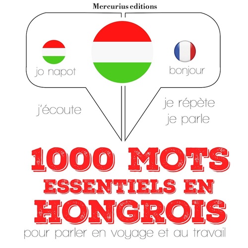 Couverture audiobook de 1000 mots essentiels en hongrois, de JM Gardner
