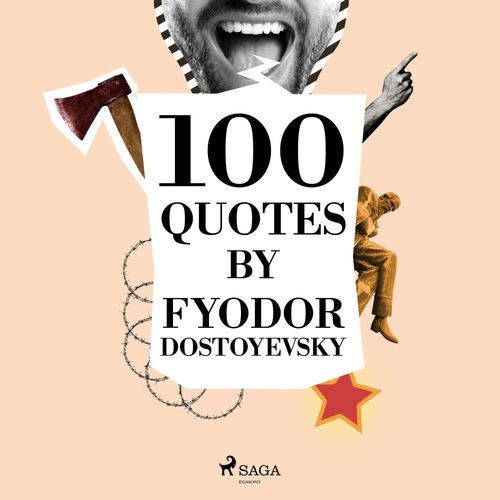 Couverture audiobook de 100 Quotes by Fyodor Dostoyevsky, de Fiodor Dostoievski