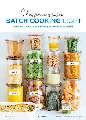 Couverture ebook de Mes premiers pas en batchcooking light, de Keda Black