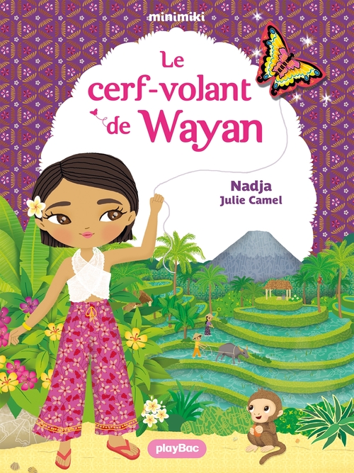 Couverture ebook de Minimiki  - Le cerf-volant de Wayan - Tome 39, de Nadja