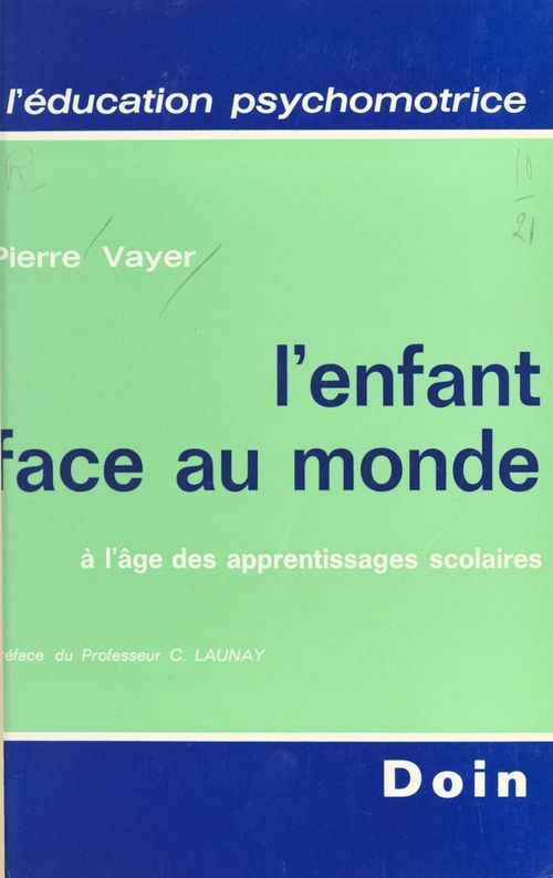 ebook cover of L'enfant face au monde à l'âge des apprentissages scolaires, by Vayer