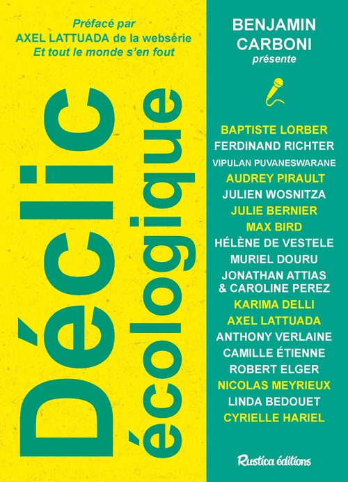 Couverture ebook de Déclic écologique, de Benjamin Carboni