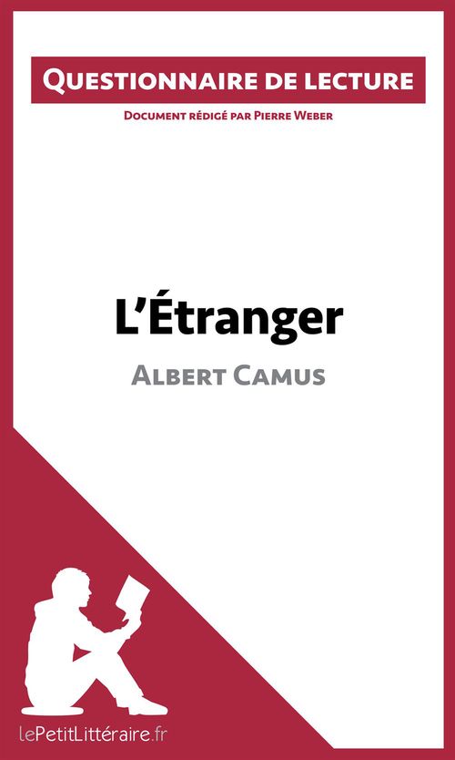 Couverture ebook de L'Étranger d'Albert Camus, de Pierre Weber