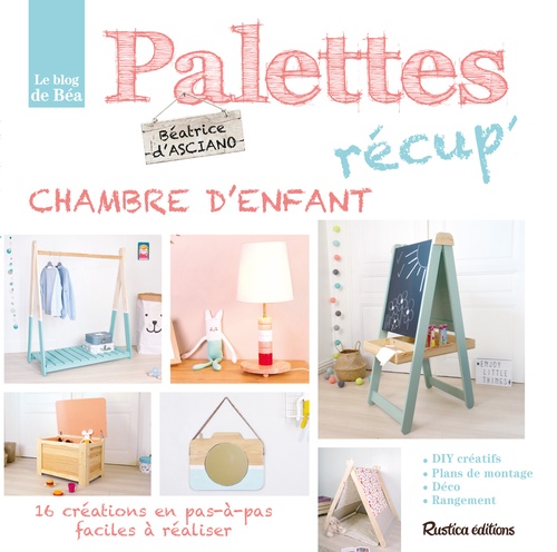 Couverture ebook de Palettes récup' chambre d'enfant, de Béatrice D'asciano