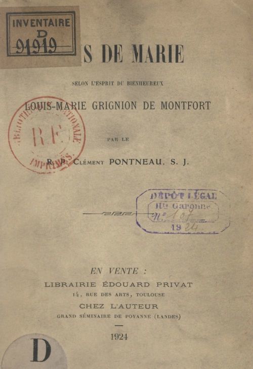 ebook cover of Mois de Marie, selon l'esprit du bienheureux Louis-Marie Grignion de Montfort, by Clement Pontneau