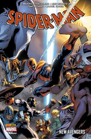 ebook cover of Amazing Spider-Man - New Avengers, by J. Michael Straczynski, Mike Deodato, Manuel Garcia