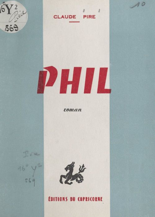 Couverture ebook de Phil, de Claude Pire