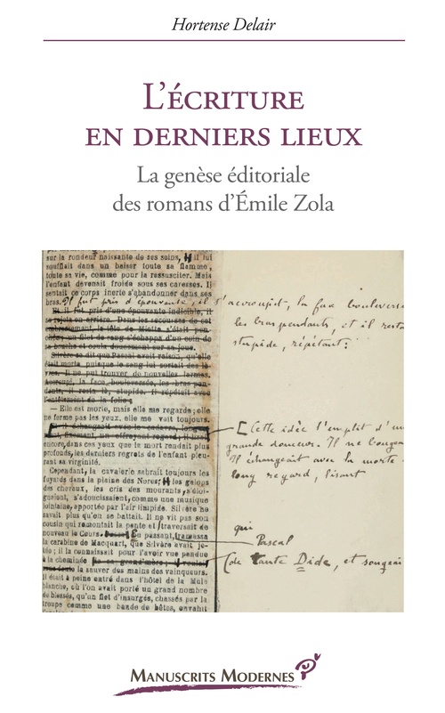 ebook cover of L'Écriture en derniers lieux, by Hortense Delair