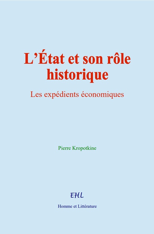 ebook cover of L´État et son rôle historique, by Pierre Kropotkine
