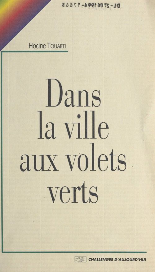 ebook cover of Dans la ville aux volets verts, by Hocine Touabti