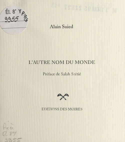 ebook cover of L'autre nom du monde, by Alain Suied
