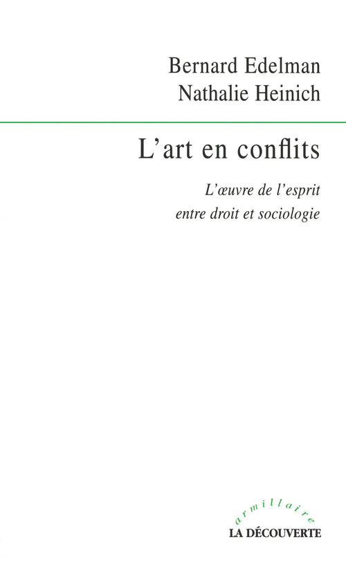Couverture ebook de L'art en conflits, de Bernard Edelman, Nathalie Heinich