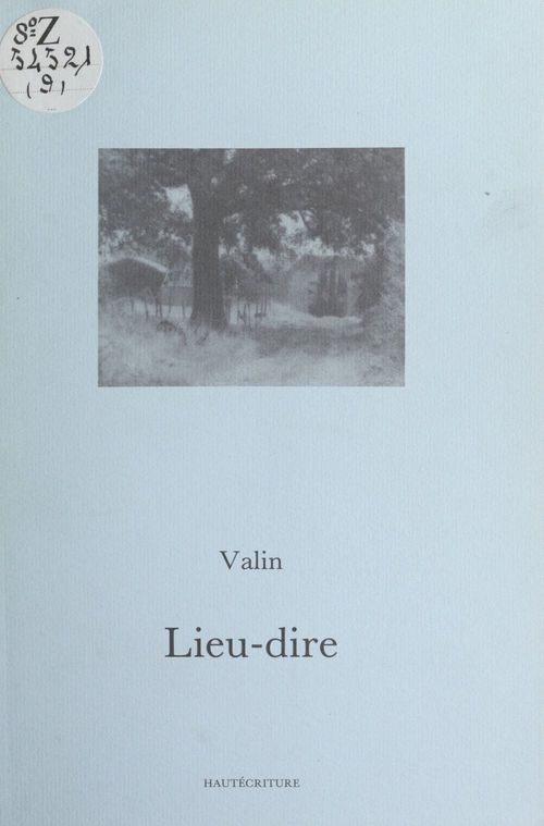 Couverture ebook de Lieu-dire, de Jean-Claude Valin
