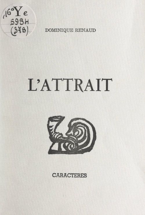 ebook cover of L'attrait, by Dominique Renaud