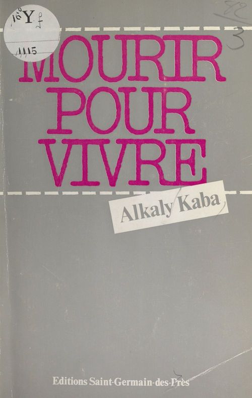 ebook cover of Mourir pour vivre, by Alkaly Kaba