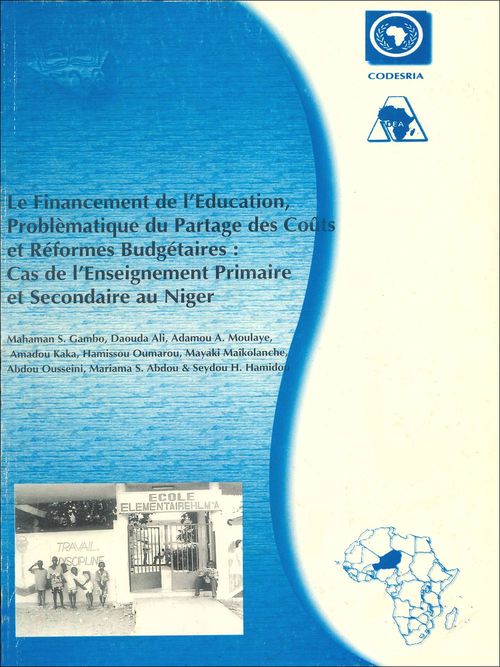 Couverture ebook de Le Financement de l'Éducation, Problématique du Partage des Coûts et Réformes Budgétaires, de Adamou Moulaye, Amadou Kaka, Daouda Ali, Mahman Gambo