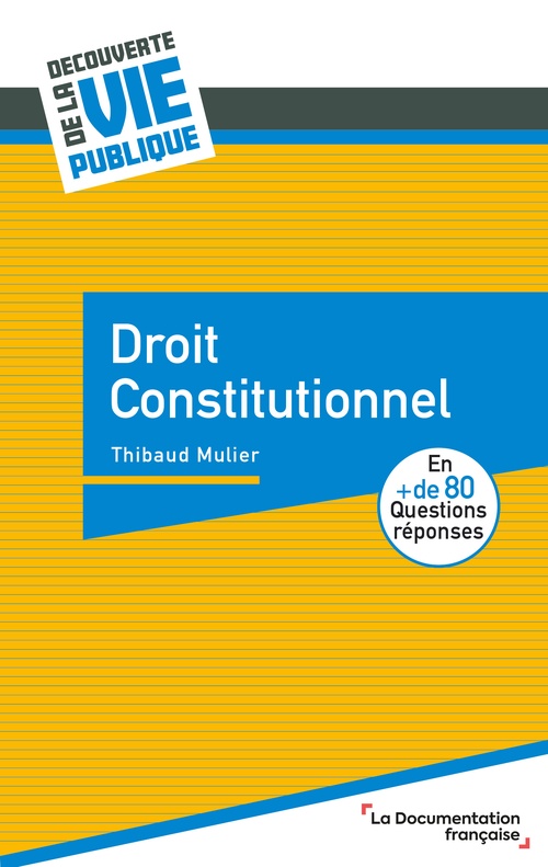 Couverture ebook de Droit constitutionnel, de Thibaud Mulier