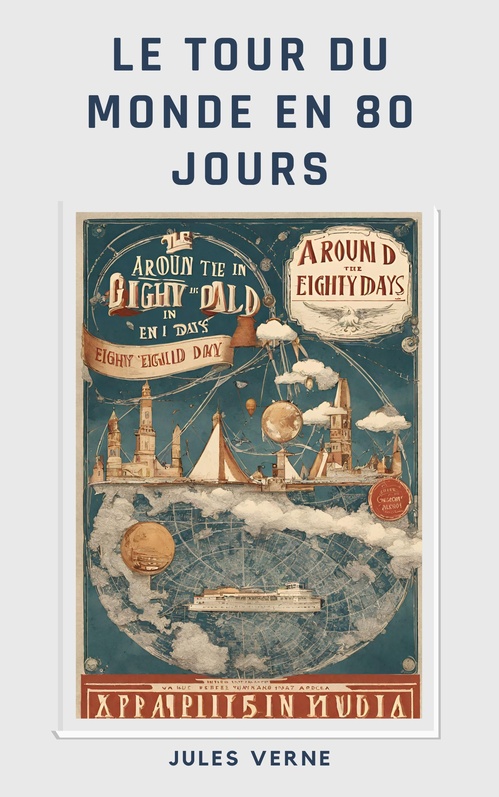 ebook cover of Le tour du monde en 80 jours, by Jules Verne