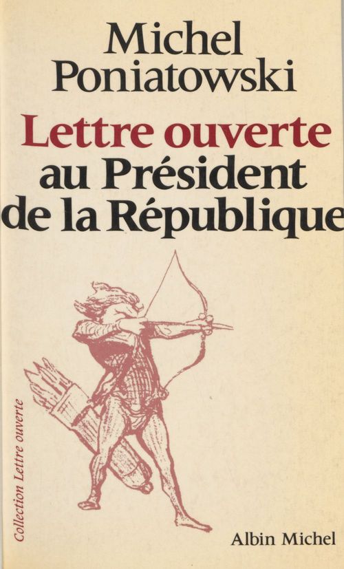 ebook cover of Lettre ouverte au Président de la République, by Michel Poniatowski