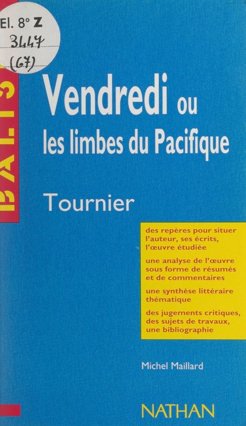 Couverture ebook de Vendredi ou Les limbes du Pacifique, de Michel Maillard