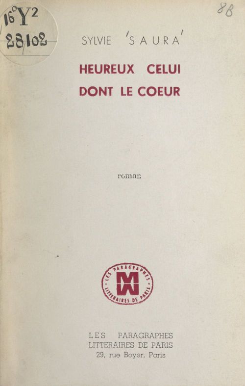 Couverture ebook de Heureux celui dont le coeur, de Sylvie Saura
