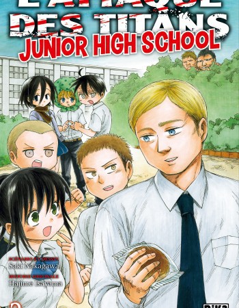 ebook cover of L'Attaque des Titans - Junior High School T03, by Hajime Isayama, Saki Nakagawa