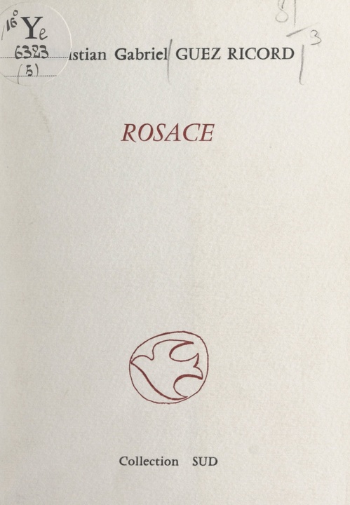 Couverture ebook de Rosace, de Christian Gabriel Guez Ricord