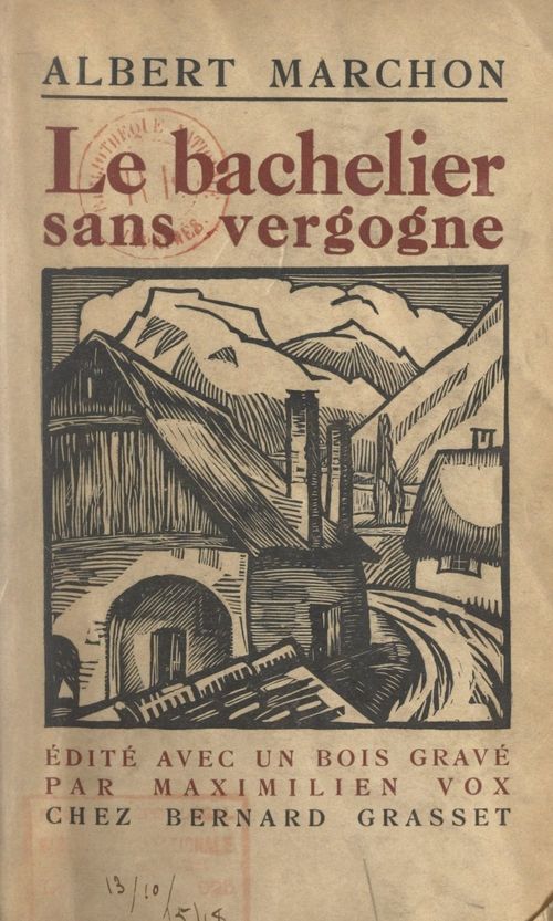 ebook cover of Le bachelier sans vergogne, by Albert Marchon