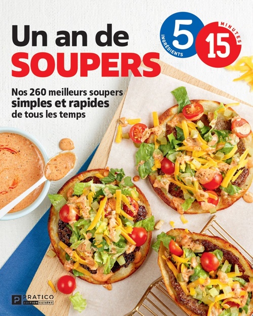 Couverture ebook de Un an de soupers, de Caty Bérubé