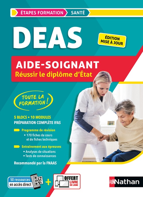 ebook cover of DEAS - Préparation complète IFAS - Réussir le diplôme d'État Aide-soignant 2023, by Louisa Rebih, Lydie Séon