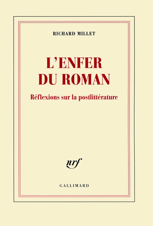 ebook cover of L'enfer du roman, by Richard Millet