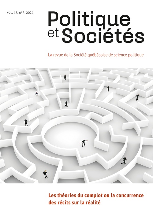 Couverture ebook de Politique et Sociétés. Vol. 43 No. 3, 2024, de David Morin1, Sylvain Bedard, Marie-Eve Carignan, Marie-Laure Daxhelet, Maryse Potvin, Isabelle Le Bourdais, Stephanie T