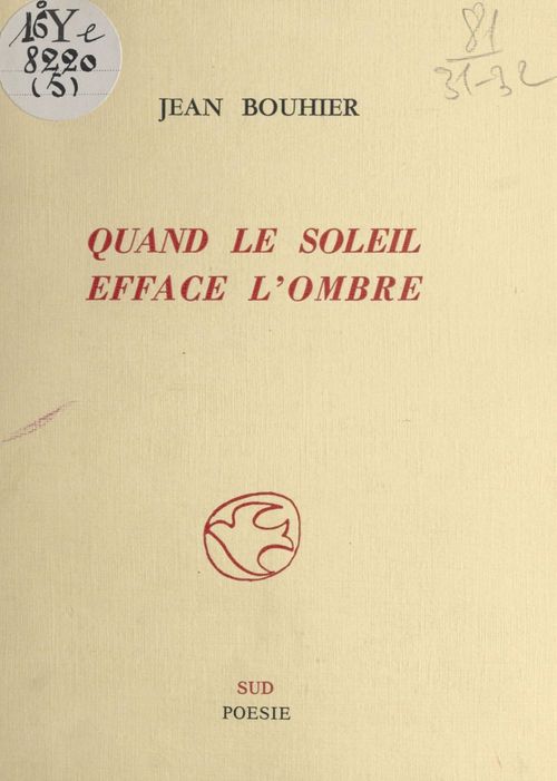 Couverture ebook de Quand le soleil efface l'ombre, de Jean Bouhier