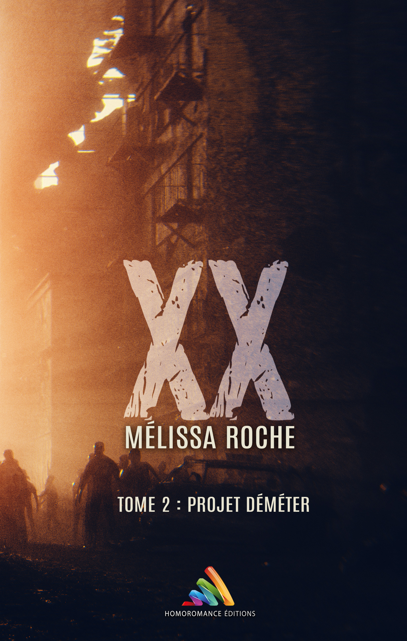 Couverture ebook de XX - tome 2 : Projet Déméter | Roman lesbien, livre lesbien, de Melissa Roche