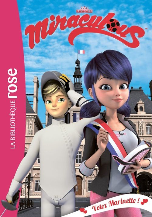 Couverture ebook de Miraculous 09 - Votez Marinette !, de Collectif