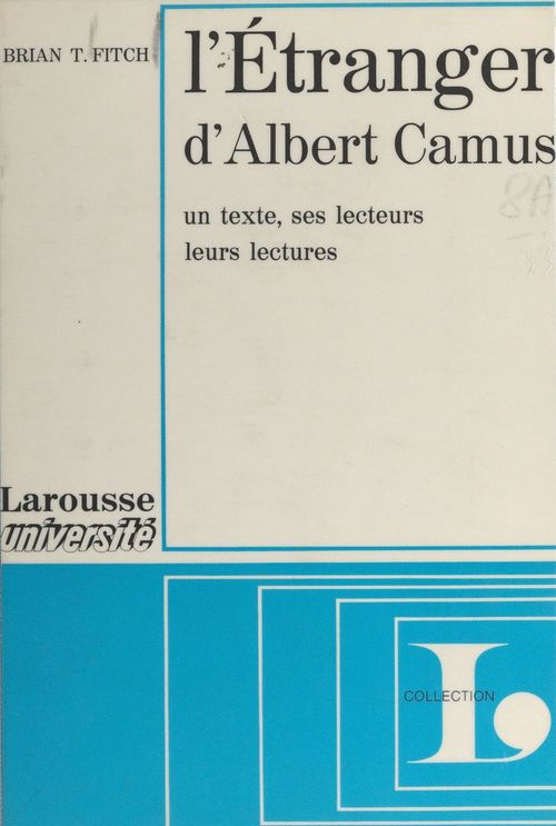 ebook cover of L'étranger, d'Albert Camus, by Brian T. Fitch