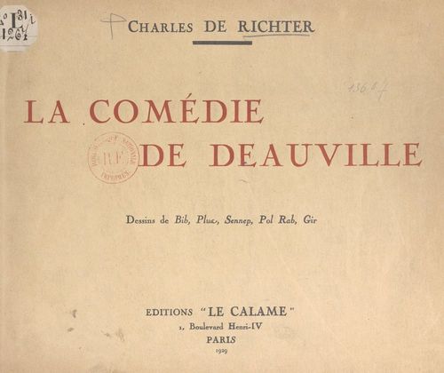 Couverture ebook de La comédie de Deauville, de Charles De Richter