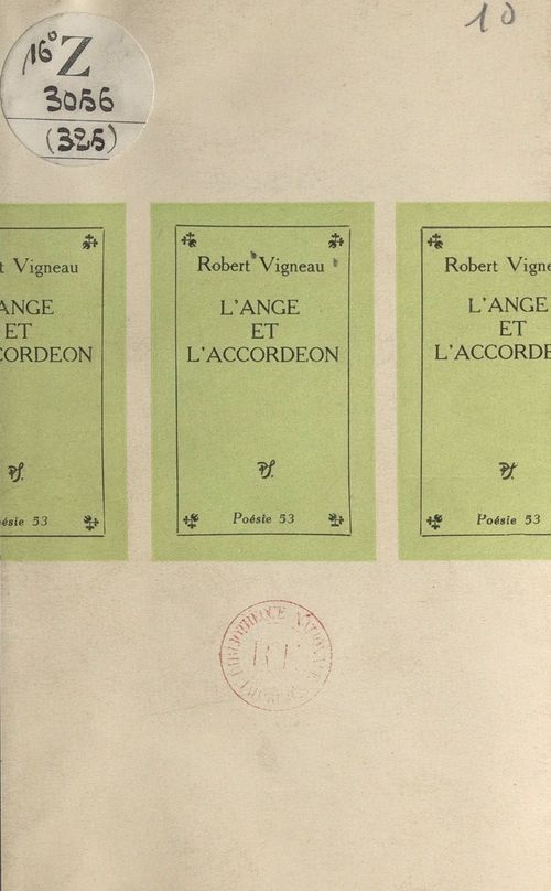 Couverture ebook de L'ange et l'accordéon, de Robert Vigneau